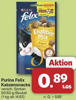 Famila Nord West Purina Felix Katzensnacks Angebot