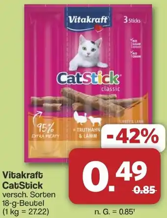 Famila Nord West Vitakraft CatStick Angebot