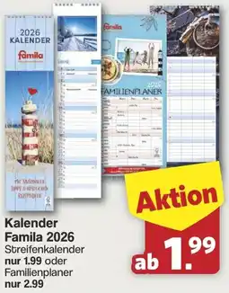 Famila Nord West Kalender Famila 2026 Angebot