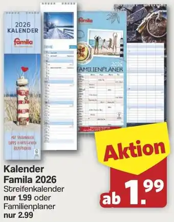 Famila Nord West Kalender Famila 2026 Angebot
