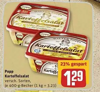 REWE Popp Kartoffelsalat Angebot