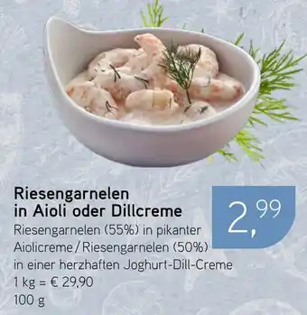 Dornseifer Riesengarnelen in Aioli oder Dillcreme Angebot