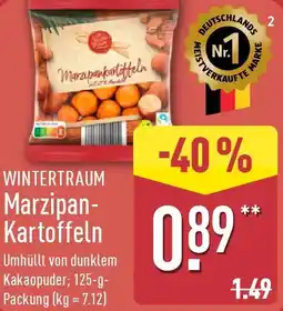 Aldi Nord WINTERTRAUM Marzipan Kartoffeln Angebot