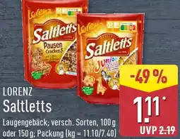 Aldi Nord LORENZ Saltletts Angebot