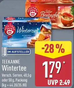 Aldi Nord TEEKANNE Wintertee Angebot