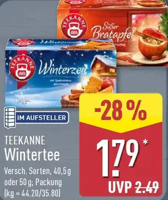 Aldi Nord TEEKANNE Wintertee Angebot