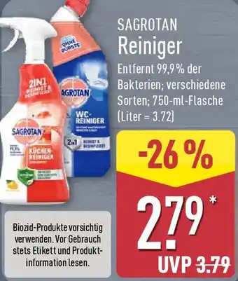 Aldi Nord SAGROTAN Reiniger Angebot