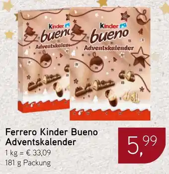 Dornseifer Ferrero Kinder Bueno Adventskalender Angebot