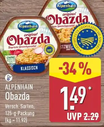 Aldi Nord ALPENHAIN Obazda Angebot