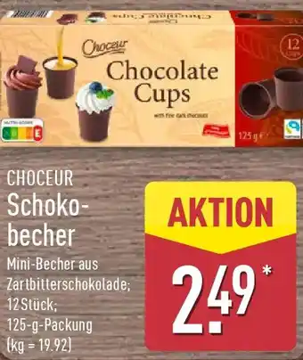Aldi Nord CHOCEUR Schokobecher Angebot