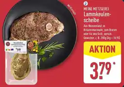 Aldi Nord MEINE METZGEREI Lammkeulenscheibe Angebot