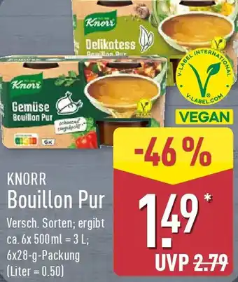 Aldi Nord KNORR Bouillon Pur Angebot