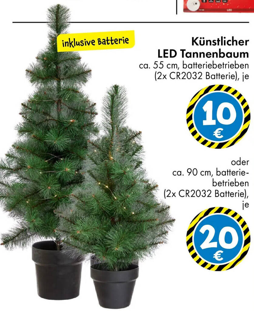 Knstlicher LED Tannenbaum Angebot bei TEDi