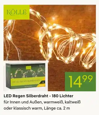 Pflanzen Kölle Kölle led regen silberdraht - 180 lichter Angebot