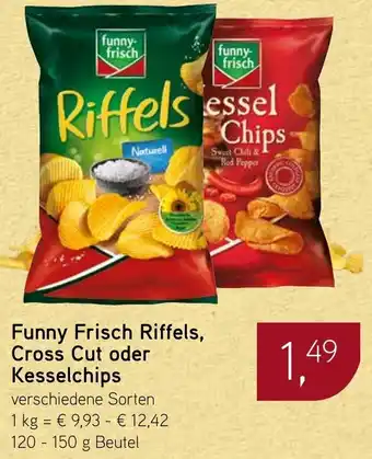Dornseifer Funny Frisch Riffels, Cross Cut oder Kesselchips Angebot