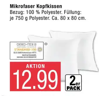 Marktkauf Mikrofaser Kopfkissen Angebot