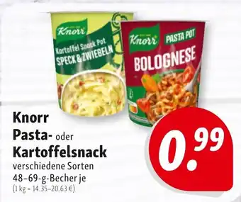 Nah & Frisch Knorr Pasta- oder Kartoffelsnack Angebot