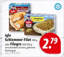 Nah & Frisch iglo Schlemmer-Filet oder Filegro Angebot