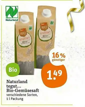 tegut Naturland Bio-gemüsesaft Angebot