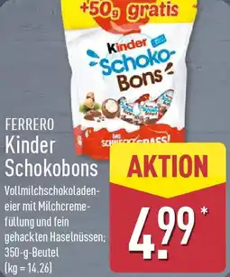 Aldi Nord FERRERO Kinder Schokobons Angebot