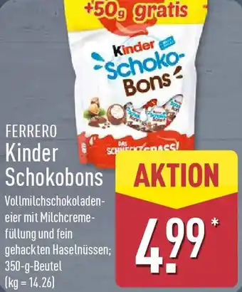 Aldi Nord FERRERO Kinder Schokobons Angebot