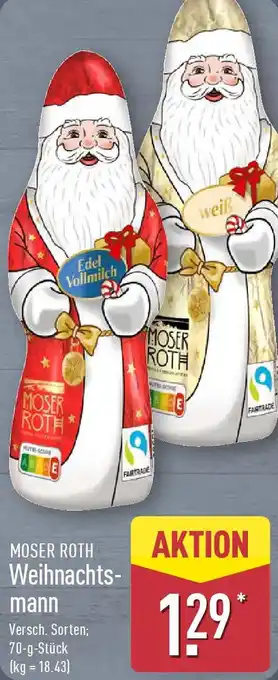 Aldi Nord MOSER ROTH Weihnachtsmann Angebot