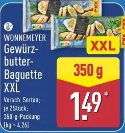 Aldi Nord WONNEMEYER Gewürzbutter Baguette XXL Angebot