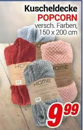 CENTERSHOP Kuscheldecke Popcorn Angebot