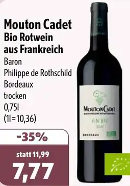 Aktiv Irma Mouton Cadet Bio Rotwein aus Frankreich Angebot