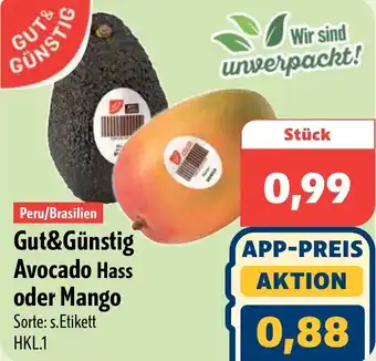 Aktiv Irma Gut&Günstig Avocado Hass oder Mango Angebot