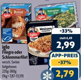 Aktiv Irma iglo Filegro oder Schlemmerfilet Angebot