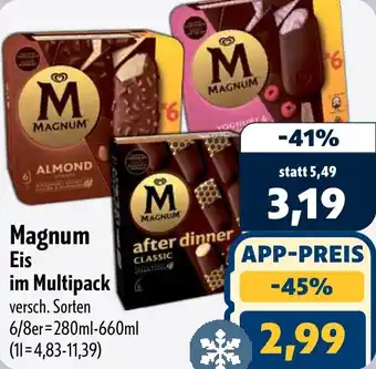Aktiv Irma Magnum Eis im Multipack Angebot