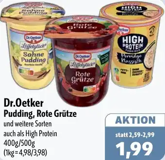 Aktiv Irma Dr.Oetker Pudding, Rote Grütze Angebot