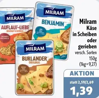 Aktiv Irma Milram Käse in Scheiben oder gerieben Angebot