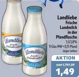 Aktiv Irma Landliebe Frische Landmilch in der Pfandflasche Angebot