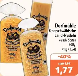 Aktiv Irma Dorfmühle Oberschwäbische Land-Nudeln Angebot