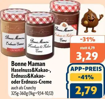 Aktiv Irma Bonne Maman Haselnuss&Kakao-, Erdnuss&Kakao- oder Erdnuss-Creme Angebot