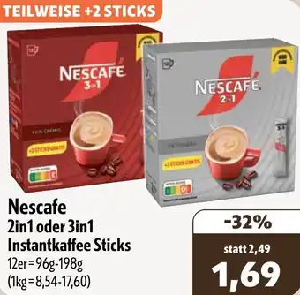 Aktiv Irma Nescafe 2in1 oder 3in1 Instantkaffee Sticks Angebot