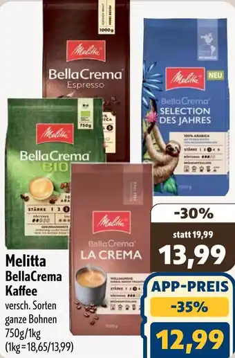 Aktiv Irma Melitta BellaCrema Kaffee Angebot