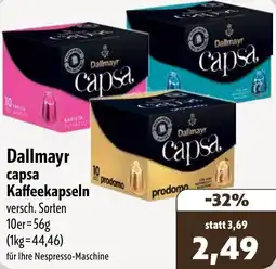 Aktiv Irma Dallmayr capsa Kaffeekapseln Angebot