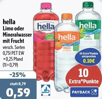 Aktiv Irma hella Limo oder Mineralwasser mit Frucht Angebot