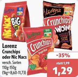 Aktiv Irma Lorenz Crunchips oder Nic Nacs Angebot