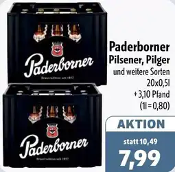 Aktiv Irma Paderborner Pilsener, Pilger Angebot