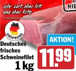 HIT Deutsches frisches Schweinefilet Angebot