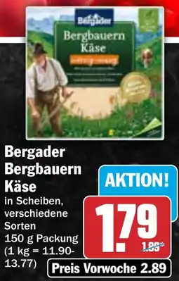 HIT Bergader Bergbauern Käse Angebot