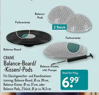 Aldi Nord Crane Balance-board Oder -kissen Oder -pods Angebot