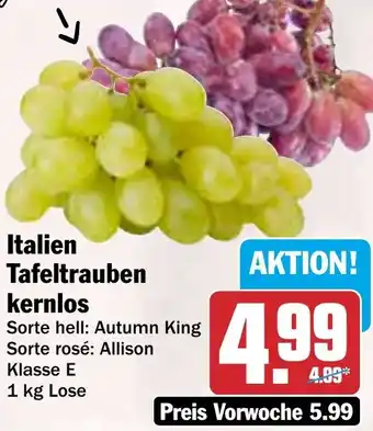 HIT Italien Tafeltrauben kernlos Angebot