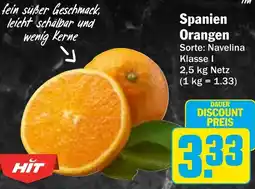 HIT Spanien Orangen Angebot