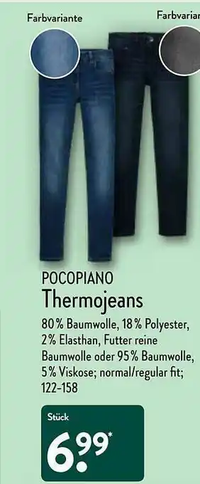 Aldi Nord Pocopiano Thermojeans Angebot