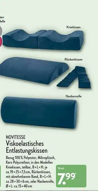 Aldi Nord Novitesse Viskoelastisches Entlastungskissen Angebot